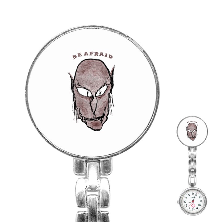 Scary Vampire Drawing Stainless Steel Nurses Watch