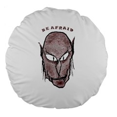 Scary Vampire Drawing Large 18  Premium Flano Round Cushions