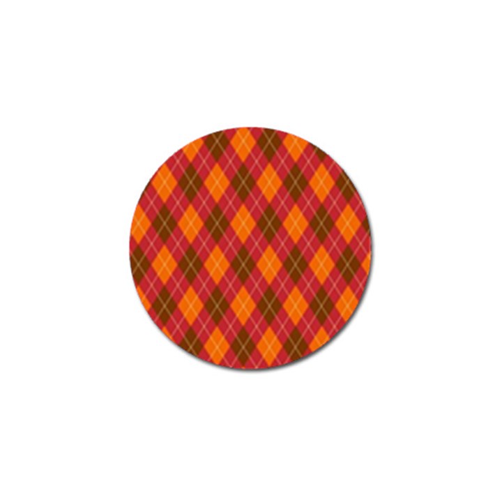 Argyle Pattern Background Wallpaper In Brown Orange And Red Golf Ball Marker (10 pack)