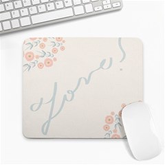 Love Card Flowers Large Mousepads by Simbadda