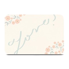 Love Card Flowers Plate Mats