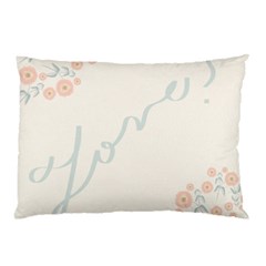 Love Card Flowers Pillow Case by Simbadda