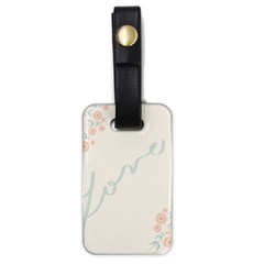 Love Card Flowers Luggage Tags (one Side)  by Simbadda