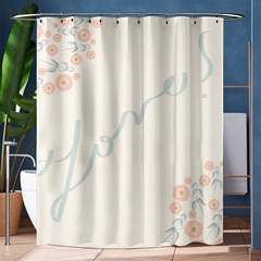 Love Card Flowers Shower Curtain 60  X 72  (medium) 