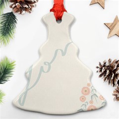 Love Card Flowers Ornament (christmas Tree) 