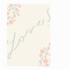 Love Card Flowers Small Garden Flag (two Sides) by Simbadda