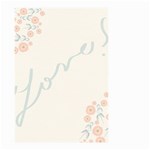 Love Card Flowers Small Garden Flag (Two Sides) Front