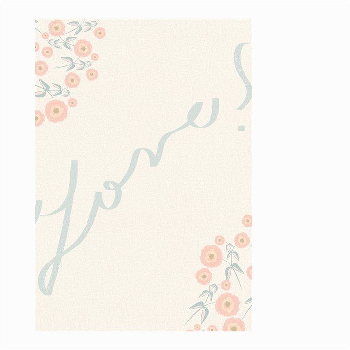 Love Card Flowers Small Garden Flag (Two Sides)