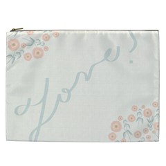 Love Card Flowers Cosmetic Bag (xxl)  by Simbadda