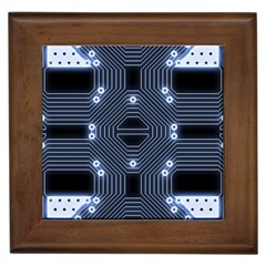 A Completely Seamless Tile Able Techy Circuit Background Framed Tiles by Simbadda