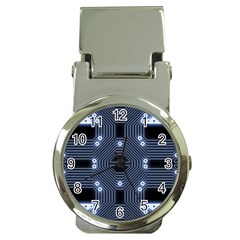 A Completely Seamless Tile Able Techy Circuit Background Money Clip Watches by Simbadda