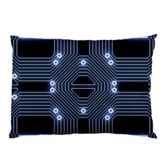 A Completely Seamless Tile Able Techy Circuit Background Pillow Case