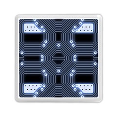 A Completely Seamless Tile Able Techy Circuit Background Memory Card Reader (square)  by Simbadda