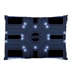 A Completely Seamless Tile Able Techy Circuit Background Pillow Case (Two Sides) Front