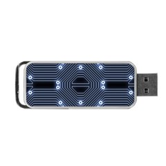 A Completely Seamless Tile Able Techy Circuit Background Portable Usb Flash (one Side) by Simbadda