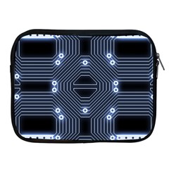 A Completely Seamless Tile Able Techy Circuit Background Apple Ipad 2/3/4 Zipper Cases by Simbadda