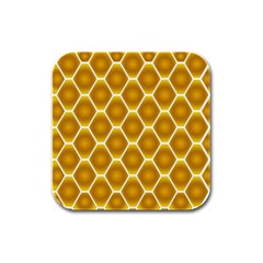 Snake Abstract Background Pattern Rubber Square Coaster (4 Pack)  by Simbadda