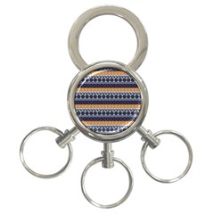 Seamless Abstract Elegant Background Pattern 3-ring Key Chains by Simbadda