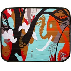 Colorful Graffiti In Amsterdam Double Sided Fleece Blanket (mini)  by Simbadda