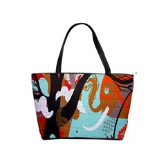 Colorful Graffiti In Amsterdam Shoulder Handbags by Simbadda