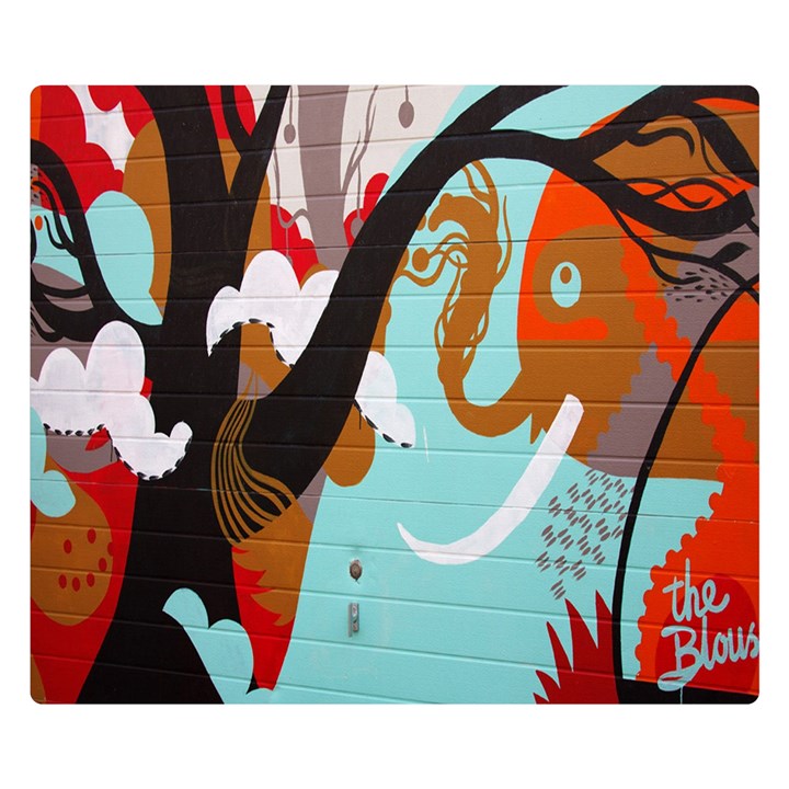 Colorful Graffiti In Amsterdam Double Sided Flano Blanket (Small) 