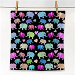 Cute elephants  Face Towel Front