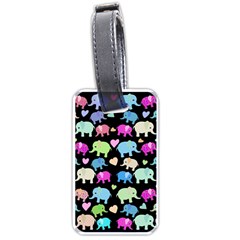 Cute elephants  Luggage Tags (One Side) 