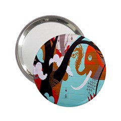 Colorful Graffiti In Amsterdam 2 25  Handbag Mirrors by Simbadda