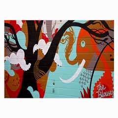 Colorful Graffiti In Amsterdam Large Glasses Cloth (2-side) by Simbadda