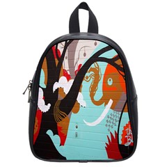 Colorful Graffiti In Amsterdam School Bags (small)  by Simbadda