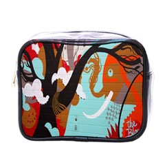 Colorful Graffiti In Amsterdam Mini Toiletries Bags by Simbadda