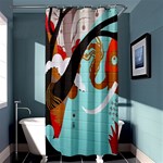 Colorful Graffiti In Amsterdam Shower Curtain 36  x 72  (Stall)  Curtain(36 X72 ) - 33.26 x66.24  Curtain(36 X72 )