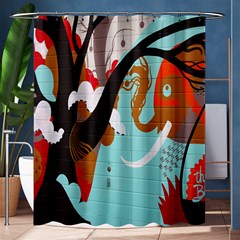 Colorful Graffiti In Amsterdam Shower Curtain 60  X 72  (medium) 