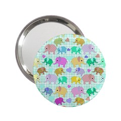 Cute Elephants  2 25  Handbag Mirrors by Valentinaart