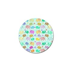 Cute Elephants  Golf Ball Marker (4 Pack) by Valentinaart