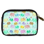 Cute elephants  Digital Camera Cases Back