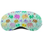 Cute elephants  Sleeping Masks Front