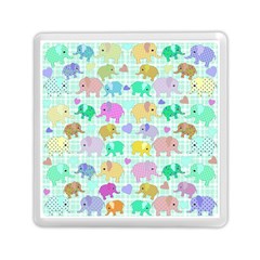 Cute Elephants  Memory Card Reader (square)  by Valentinaart