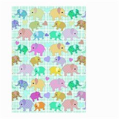 Cute Elephants  Small Garden Flag (two Sides) by Valentinaart