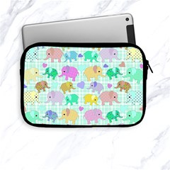 Cute Elephants  Apple Ipad Mini Zipper Cases by Valentinaart