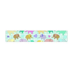 Cute Elephants  Flano Scarf (mini)