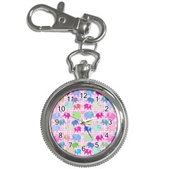 Cute Elephants  Key Chain Watches by Valentinaart