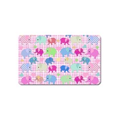 Cute Elephants  Magnet (name Card) by Valentinaart