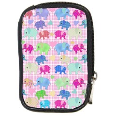 Cute Elephants  Compact Camera Cases by Valentinaart