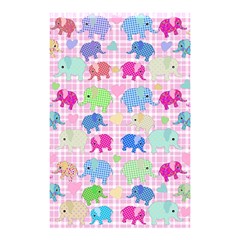 Cute Elephants  Shower Curtain 48  X 72  (small)  by Valentinaart