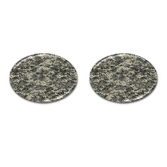 Us Army Digital Camouflage Pattern Cufflinks (oval) by Simbadda