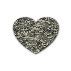 Us Army Digital Camouflage Pattern Heart Coaster (4 Pack)  by Simbadda