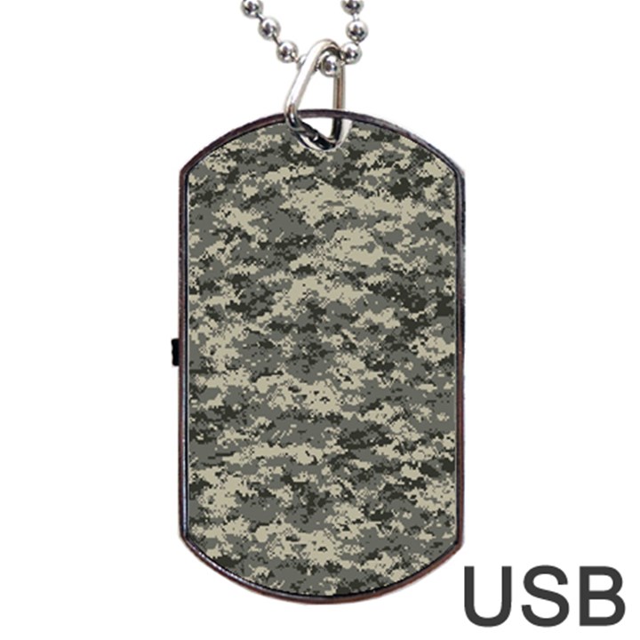 Us Army Digital Camouflage Pattern Dog Tag USB Flash (One Side)