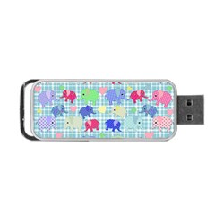 Cute Elephants  Portable Usb Flash (one Side)