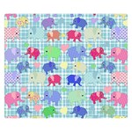 Cute elephants  Double Sided Flano Blanket (Small)  50 x40  Blanket Front